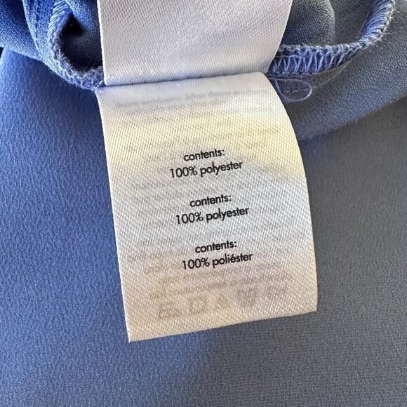 weworewhat cowl midi dress satin charmeuse 0cv slate blue size 2 - Picture 9 of 10